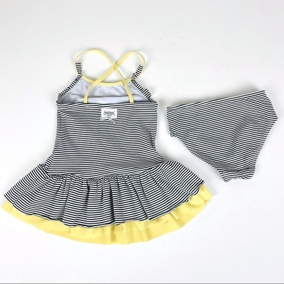 Disney Animators Collection Snow White Striped Tankini Size 4 - Picture 3 of 11